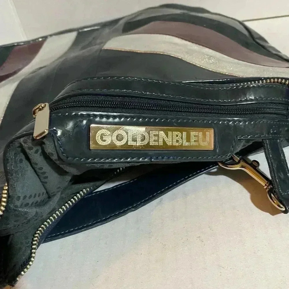 Goldenbleu Patchwork Multicolor Patent Leather Sh… - image 7